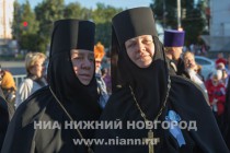 Открытие памятника, посвященного Воздвижению Животворящего Креста, на площади Лядова в Нижнем Новгороде