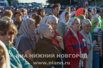 Открытие памятника, посвященного Воздвижению Животворящего Креста, на площади Лядова в Нижнем Новгороде