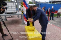 Торжественный пуск энергоцентра и газопровода высокого давления в п. Гидроторф Балахнинского района Нижегородской области