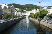 Набережная реки Тепла в Карловых Варах