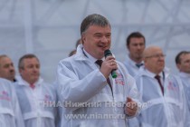 Общегородской сбор Мой новый Нижний с участием жителей города и представителей общественности около Зачатьевской башни Нижегородского кремля