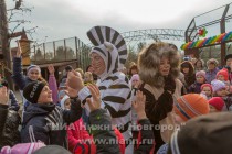 День рождения жирафа Радуги отметили в нижегородском зоопарке Лимпопо