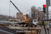 Строительно-ремонтные работы по локализации провала грунта в районе ул. Горной