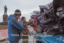 Акция Парад битых автомобилей, приуроченная к Всемирному дню памяти  жертв ДТП