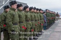 Митинг, посвященный торжественным проводам нижегородских призывников на военную службу в Президентский полк Федеральной службы охраны и Семеновской стрелковый полк Министерства обороны РФ
