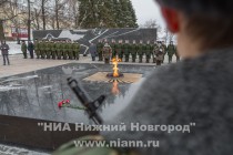 Митинг, посвященный торжественным проводам нижегородских призывников на военную службу в Президентский полк Федеральной службы охраны и Семеновской стрелковый полк Министерства обороны РФ
