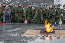 Митинг, посвященный торжественным проводам нижегородских призывников на военную службу в Президентский полк Федеральной службы охраны и Семеновской стрелковый полк Министерства обороны РФ