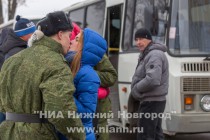Проводы нижегородских призывников на военную службу в Президентский полк Федеральной службы охраны и Семеновской стрелковый полк Министерства обороны РФ