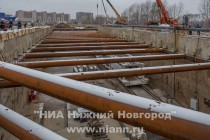 Строительство станции метро Стрелка в микрорайоне Мещерское озеро в Нижнем Новгороде