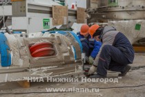 Строительство станции метро Стрелка в микрорайоне Мещерское озеро в Нижнем Новгороде