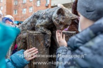 Открытие памятника персонажу сказки Максима Горького Воробьишке в Нижнем Новгороде