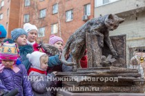 Открытие памятника персонажу сказки Максима Горького Воробьишке в Нижнем Новгороде