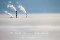 Туманный день в Нижнем Новгороде