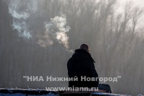 Туманный день в Нижнем Новгороде