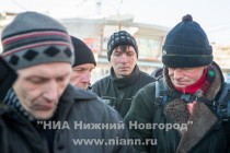 Раздача горячих обедов и новогодних подарков людям без определенного места жительства