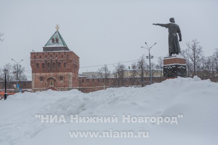 Состояние улиц Нижнего Новгорода после затяжного снегопада