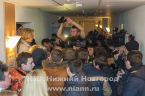 Потасовка перед началом пресс-конференции Михаила Касьянова в Нижнем Новгороде