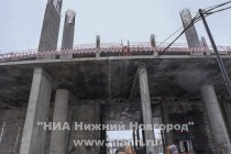 Ход строительства стадиона в Нижнем Новгороде к Чемпионату мира по футболу в 2018 году