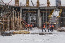 Ход строительства стадиона в Нижнем Новгороде к Чемпионату мира по футболу в 2018 году