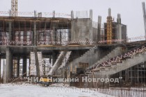 Ход строительства стадиона в Нижнем Новгороде к Чемпионату мира по футболу в 2018 году