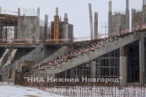 Ход строительства стадиона в Нижнем Новгороде к Чемпионату мира по футболу в 2018 году
