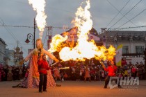 Масленичные гуляния прошли в Нижнем Новгороде