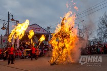 Масленичные гуляния прошли в Нижнем Новгороде