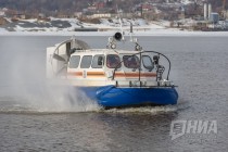 Тактико-специальные учения с аварийно-спасательным отрядом Нижегородской области спасателей в преддверии паводка