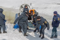 Тактико-специальные учения с аварийно-спасательным отрядом Нижегородской области спасателей в преддверии паводка