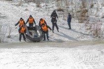 Тактико-специальные учения с аварийно-спасательным отрядом Нижегородской области спасателей в преддверии паводка