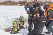 Тактико-специальные учения с аварийно-спасательным отрядом Нижегородской области спасателей в преддверии паводка