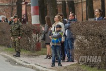 Первая в этом году репетиция Парада Победы прошла в Нижнем Новгороде на площади Минина и Пожарского