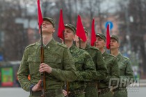 Первая в этом году репетиция Парада Победы прошла в Нижнем Новгороде на площади Минина и Пожарского