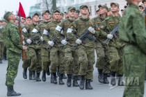Первая в этом году репетиция Парада Победы прошла в Нижнем Новгороде на площади Минина и Пожарского