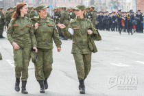 Первая в этом году репетиция Парада Победы прошла в Нижнем Новгороде на площади Минина и Пожарского
