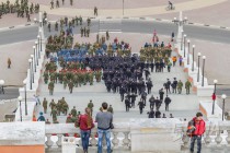 Первая в этом году репетиция Парада Победы прошла в Нижнем Новгороде на площади Минина и Пожарского