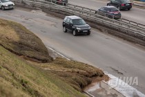 Сход грунта произошел в районе метромоста в Нижнем Новгороде