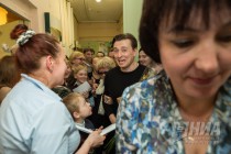 Творческая встреча с Народным артистом РФ Сергеем Безруковым в нижегородской областной детской библиотеке