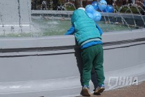 Открытие городского фонтана на пл. Минина и Пожарского