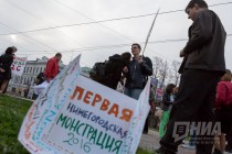 Первая монстрация прошла в Нижнем Новгороде