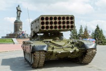 Сводная репетиция военного парада в ознаменование 71-ой годовщины Победы в Великой Отечественной войне состоялась в Нижнем Новгороде