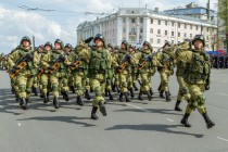 Сводная репетиция военного парада в ознаменование 71-ой годовщины Победы в Великой Отечественной войне состоялась в Нижнем Новгороде