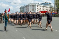 Сводная репетиция военного парада в ознаменование 71-ой годовщины Победы в Великой Отечественной войне состоялась в Нижнем Новгороде