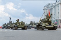 Сводная репетиция военного парада в ознаменование 71-ой годовщины Победы в Великой Отечественной войне состоялась в Нижнем Новгороде