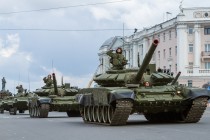 Сводная репетиция военного парада в ознаменование 71-ой годовщины Победы в Великой Отечественной войне состоялась в Нижнем Новгороде