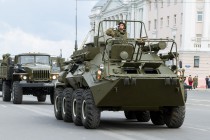 Сводная репетиция военного парада в ознаменование 71-ой годовщины Победы в Великой Отечественной войне состоялась в Нижнем Новгороде