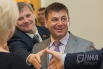 Депутаты Законодательного собрания Нижегородской области V созыва Роман Кабешев и Александр Кузнецов (слева направо)