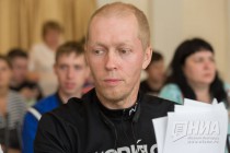 Член жюри профессионального конкурса V фестиваля кулинарного искусства Арзамасский гусь, шеф-повар Виктор Смирнов