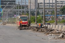 Ремонтные работы на Молитовском мосту