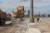 Ремонтные работы на Молитовском мосту